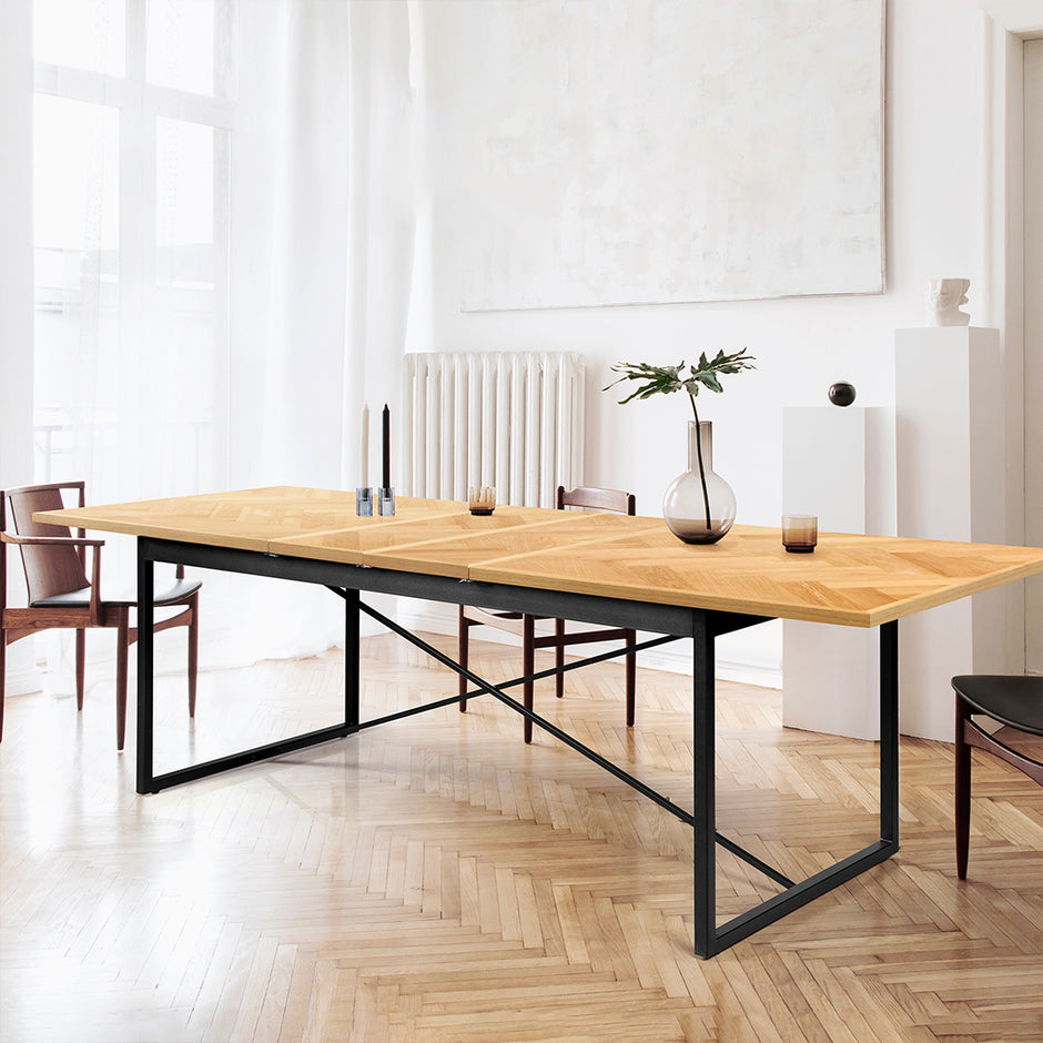 Levede Dining Table Extendable Rectangle Kitchen-2006732836014526471