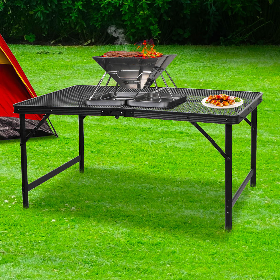 Levede Grill Table BBQ Camping Tables Large-2018816777647165446