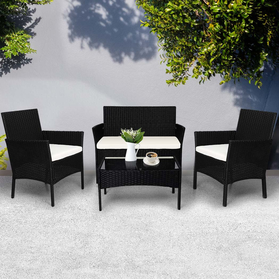 Levede 4PCS Outdoor Furniture Setting-2018816937542422534