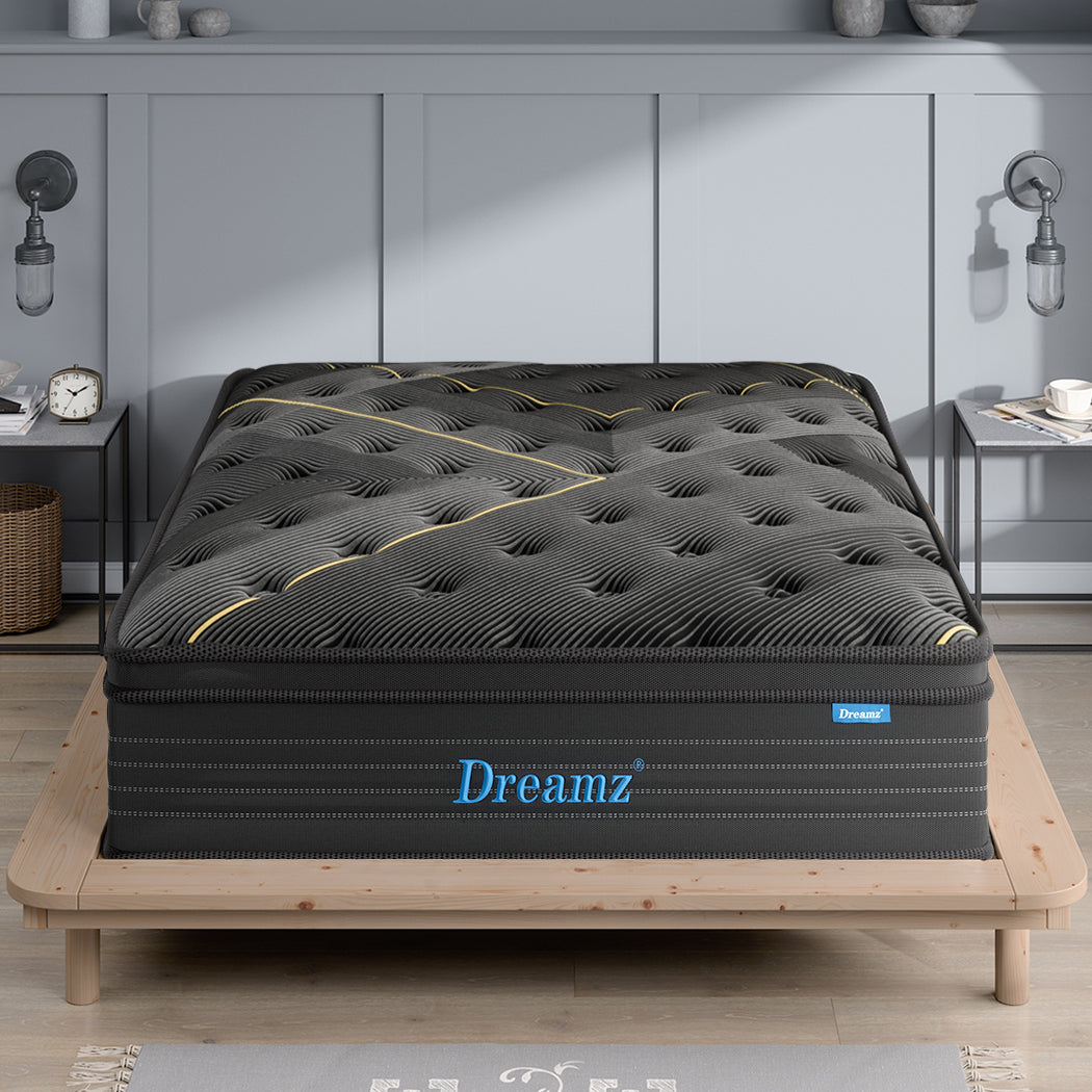 Dreamz Spring Mattress Bamboo Euro Top King Single-2006733093813227526