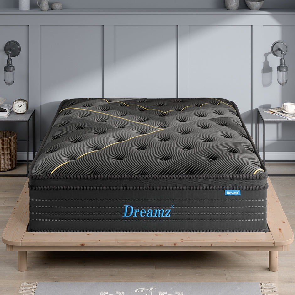 Dreamz Spring Mattress Bamboo Euro Top King Single-2006733093813227526