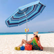 Mountview 2M Outdoor Beach Umbrellas Sand Blue-2006732891584860166