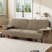 LEVEDE  CONVERTIBLE SOFABED WITH USB CHARGE AND SIDE TABLE-2006732844935811079