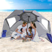 Mountview Beach Umbrella Outdoor Umbrellas Blue 2.33M-2018816736329076742