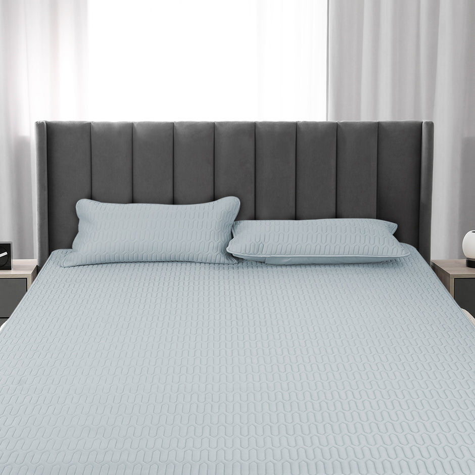 DreamZ Latex Cooling Bed Sheet Set Fitted 3PCS King-2006733219352940550