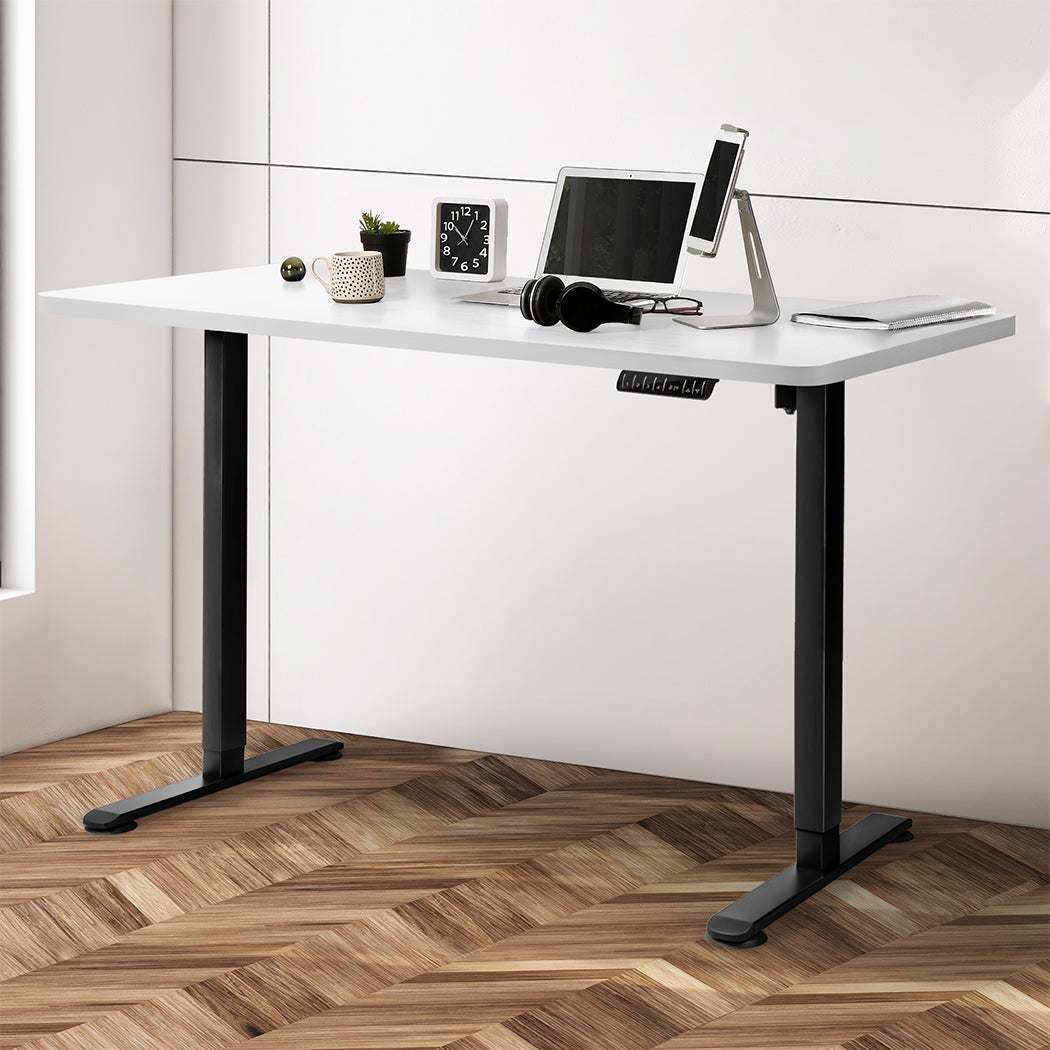 Levede Motorised Standing Desk Adjustable 140cm White 1000x 1MM-2018816933687857158