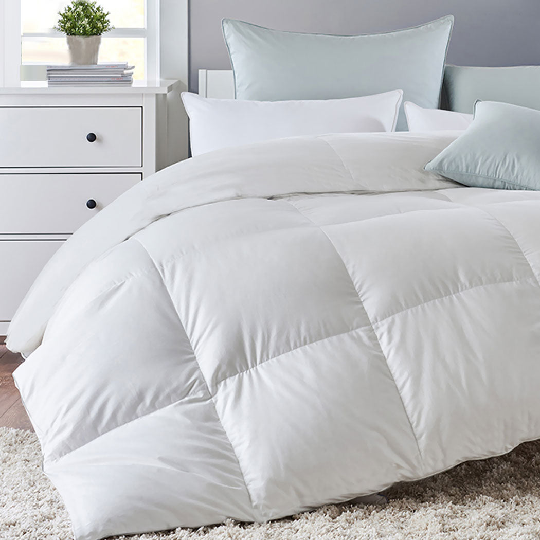 DreamZ Duck Down Feather Quilt 200GSM King Single-2006733297375383558