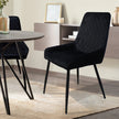 Dining Chairs x 8 Padded Seat Soft Velvet-2006732734201991174