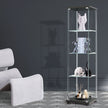 Stacked Display Storage Cabinet Glass Black-2006733282951172102