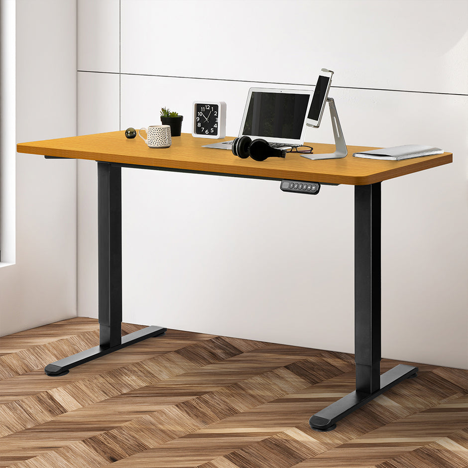 Levede Motorised Standing Desk Adjustable 120cm Natural 800x 1.5MM-2006733290450587654