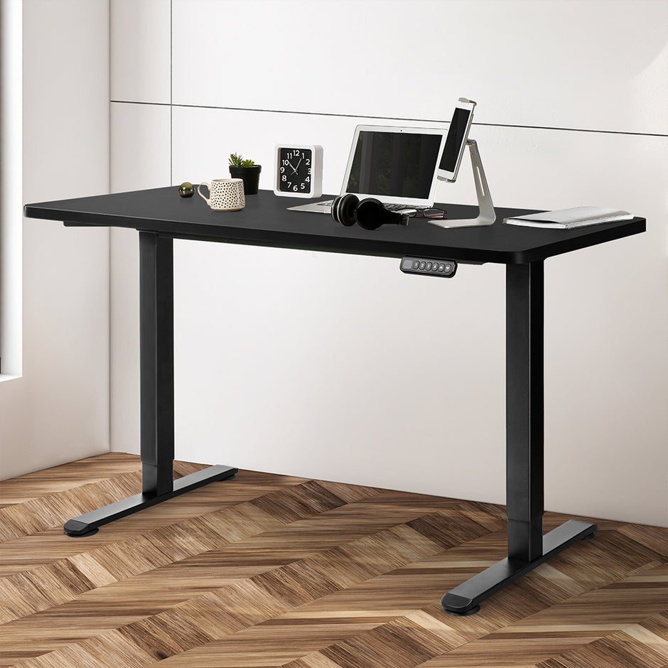 Levede Motorised Standing Desk Adjustable 140cm Black 1000x 1MM-2006733292379967494