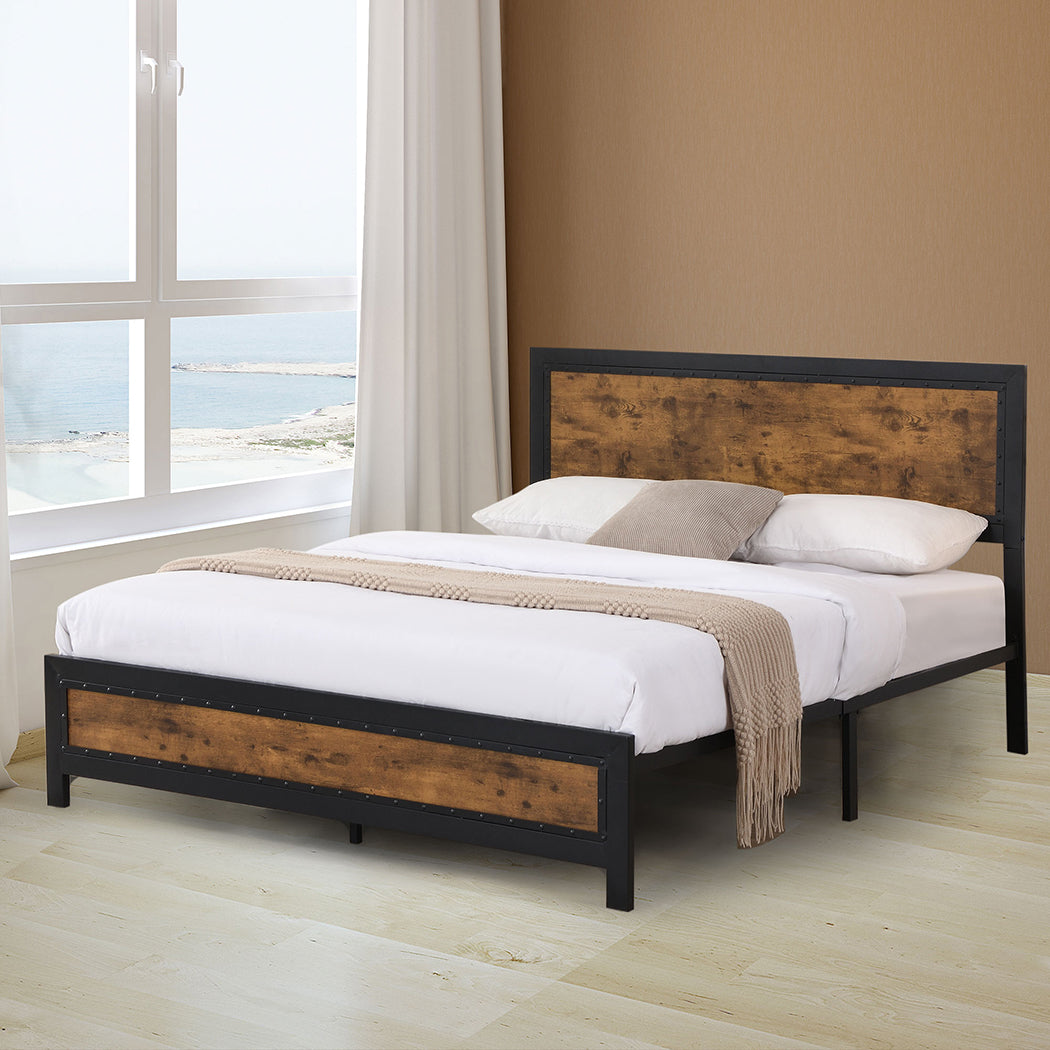 Levede Metal Bed Frame Mattress Base Queen-2018816922682003463