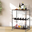 Levede Wooden Bar Cart Drinks Trolley 3 Tire-2018816826137513990