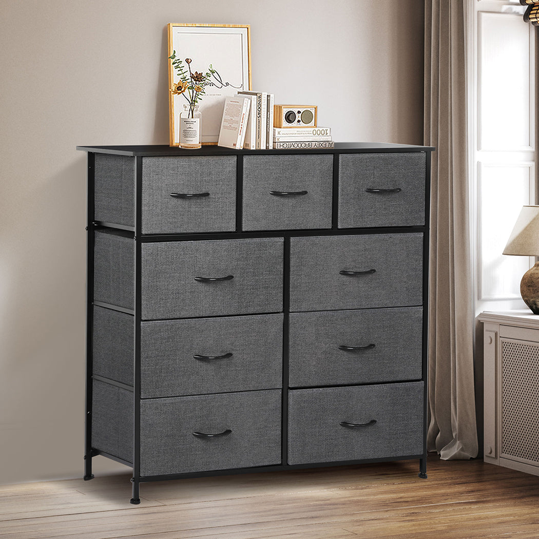 Levede 9 Chest of Drawers Storage Cabinet-2006733276156399623