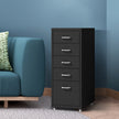 Levede 5 Drawer Office Cabinet Drawers Black-2018816806168432647
