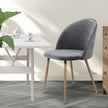 Levede 8x Dining Chairs Seat French Grey-2006732721086402568