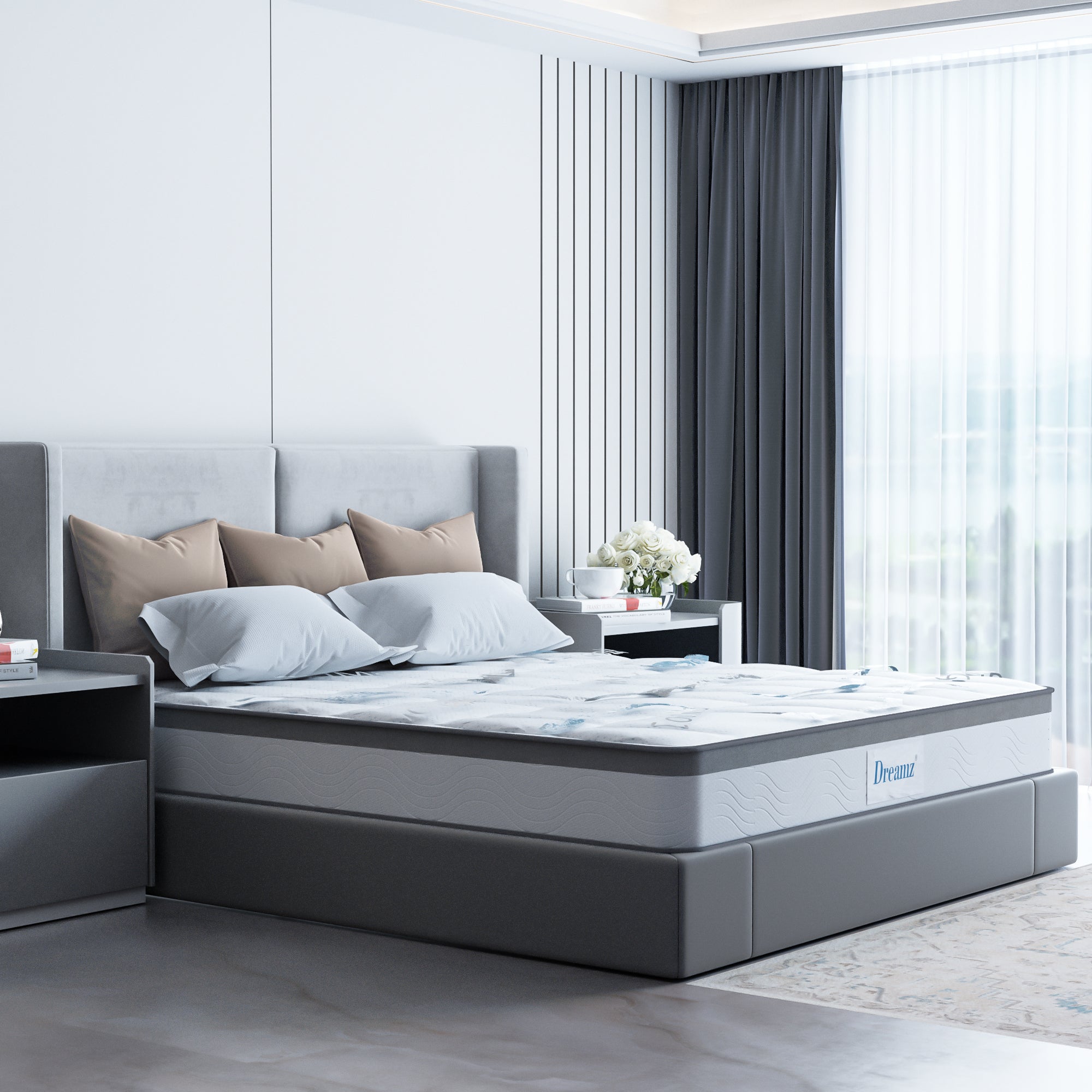 Dreamz Spring Mattress Bed Pocket Tight Double-2018816915375525895