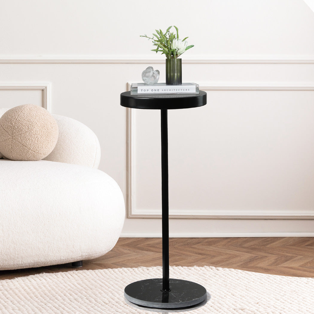 Side Table Round Tabletop Small Lightweight-2018816861885566983