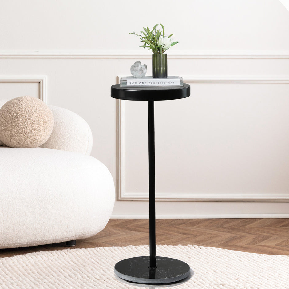 Side Table Round Tabletop Small Lightweight-2018816861885566983
