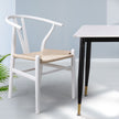 Levede 2x Dining Chairs Wooden Hans White-2006733260503257095