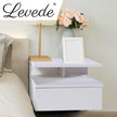 Levede 2x Bedside Tables Side Table White-2018816803966423047