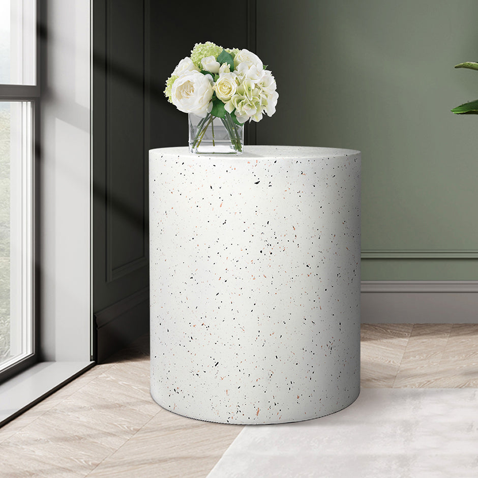 Levede Side Table Terrazzo Round End-2006733275976044551