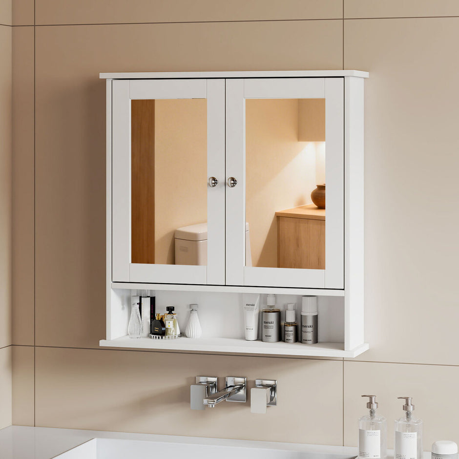 Levede Bathroom Mirror Cabinet Storage Cupboard Shelf-2011971103945265159