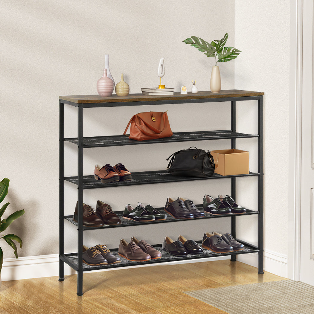 Levede 5-Tier Shoe Rack Storage Cabinet 100cm Wide-2018816890541051911