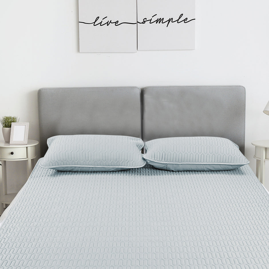 DreamZ Latex Cooling Bed Sheet Set Fitted 3PCS King-2006733219352940551