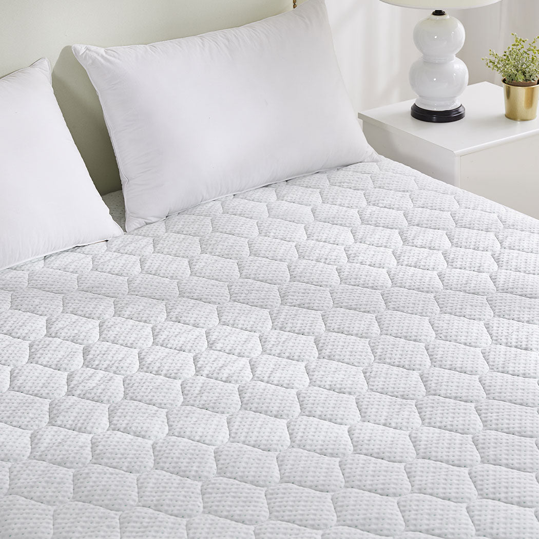 Dreamz Mattress Protector Topper Bamboo King Single-2006733085995044871