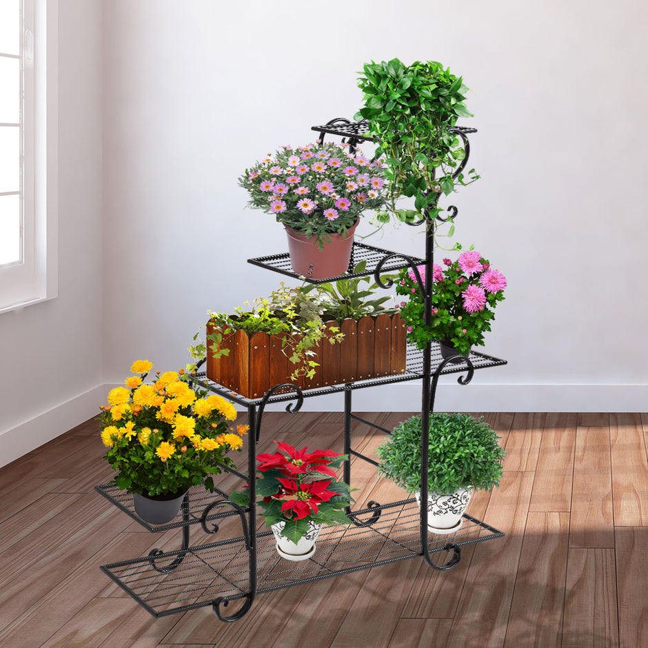 Levede Plant Stand Outdoor Indoor Metal Bronze-2018816781946327047