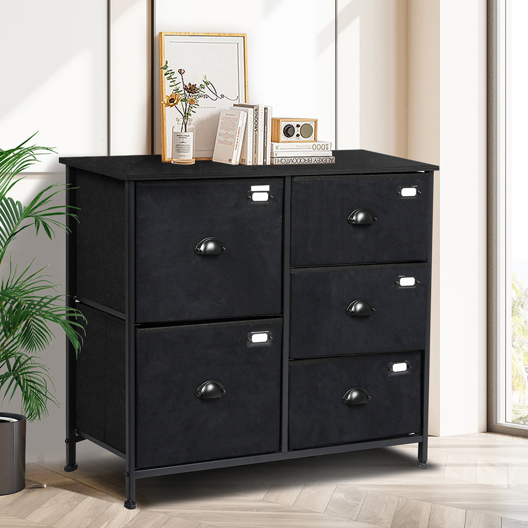Levede Chest of 5 Drawers Storage Cabinet-2006733276332560390