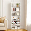Levede 6 Tier Book Shelf Adjustable Shelves White-2006732776304414727