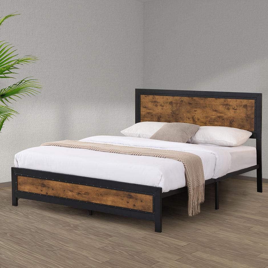 Levede Metal Bed Frame Mattress Base Queen-2018816922682003462