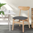 Levede 2xDining Chairs Kitchen Chair Nature Clear 2Pack-2006733265708388359