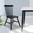 Levede 2x Dining Chairs Kitchen Winsor Black-2018816905514717191
