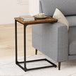 Levede C-shaped End Table Side Sofa Coffee Wood Overbed Laptop Table Industrial-2018816742867996679