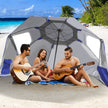 Mountview Beach Umbrella Outdoor Umbrellas Blue 2.33M-2018816736329076743