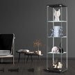 Stacked Display Storage Cabinet Glass Black-2006733282951172103