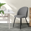 Levede 2x Dining Chairs Kitchen Cafe Black and White-2006733258737455111