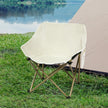 Levede Folding Camping Moon Chair Lightweight Beige-2018816695149400071