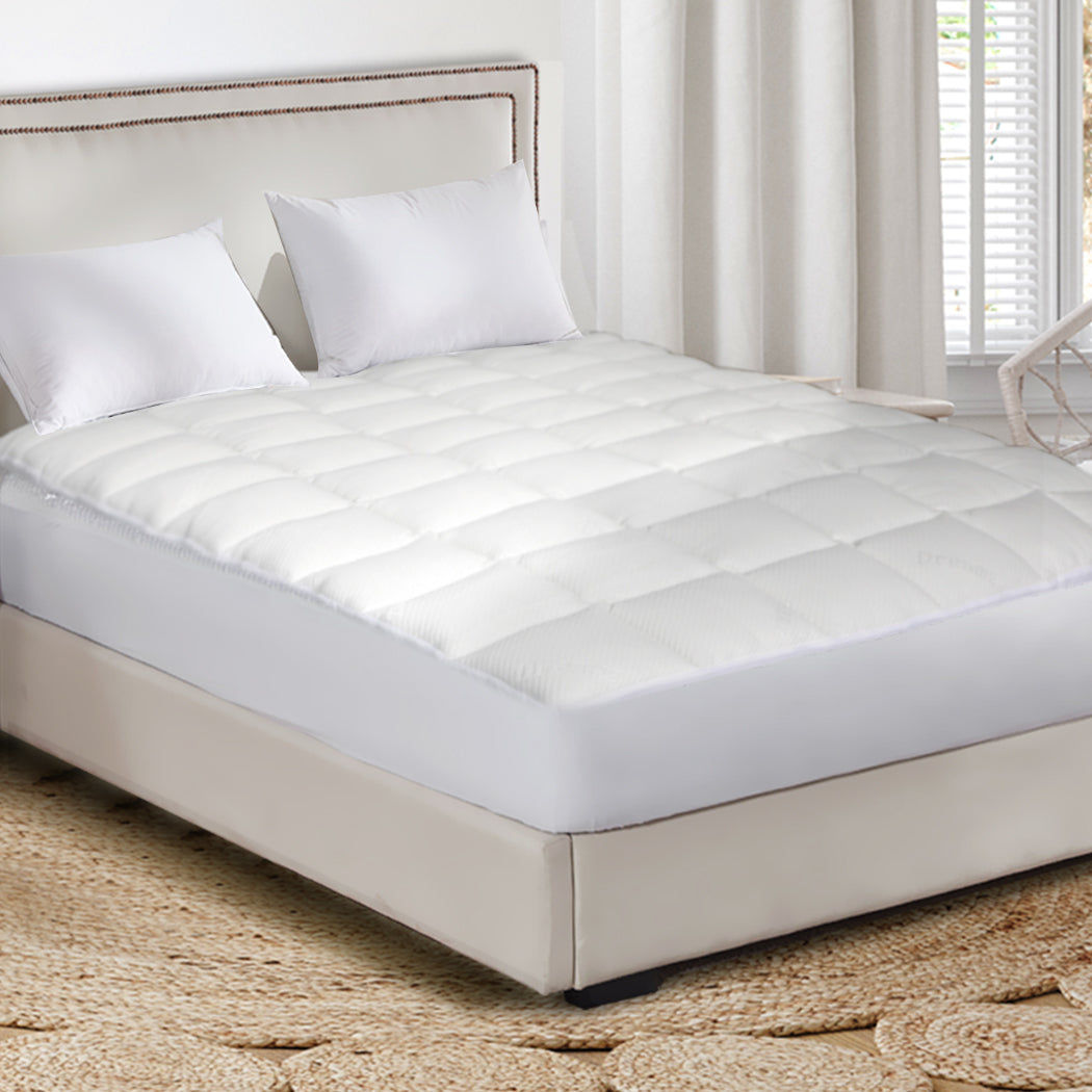 Dreamz Mattress Protector Luxury Topper Double-2006733100100489223