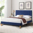 Levede Bed Frame Queen Size Mattress Blue-2006733223769542663