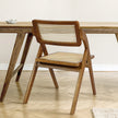 Levede 2X Foldable Rattan Dining Chairs Walnut-2006733269277741063
