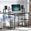 Levede Office Gaming Computer Desk Black-2006732839537741831
