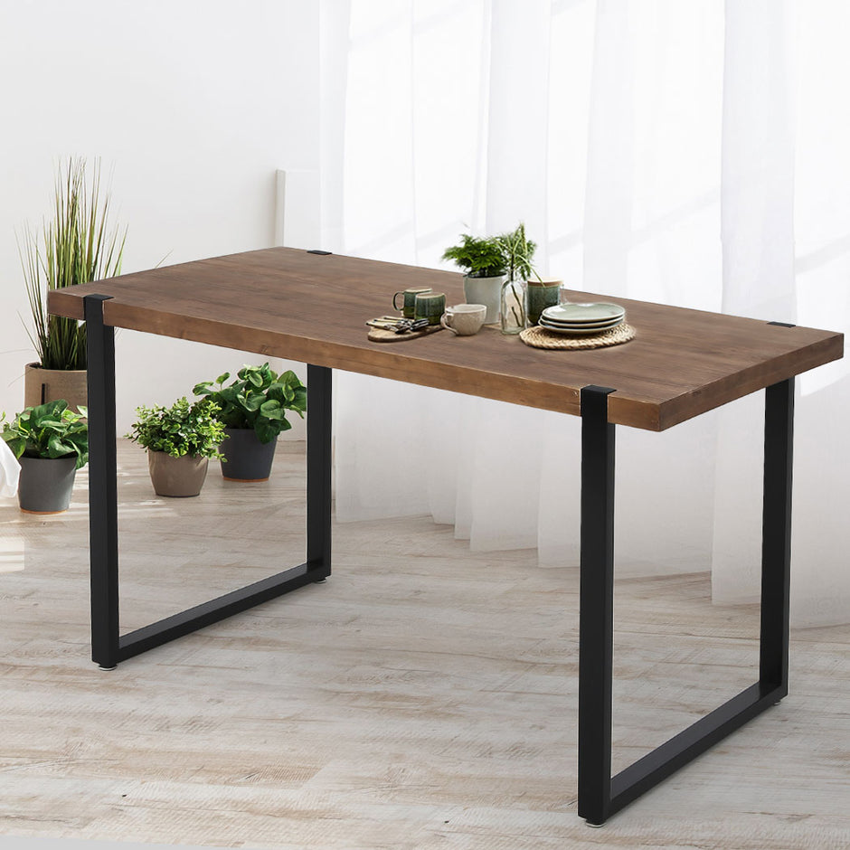 Levede Dining Table Industrial Wooden-2018816929279643655