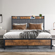Levede Queen Bed Frame Tufted Headboard USB Charge-2006733226692972551