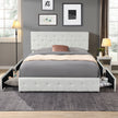 Levede Queen Bed Frame Tufted 4 Drawer-2006733226000912391