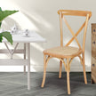 Levede 2X Dining Chairs Cross Back Chair-2006732835817394183