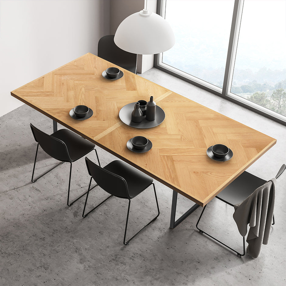 Levede Dining Table Extendable Rectangle Kitchen-2006732836014526470